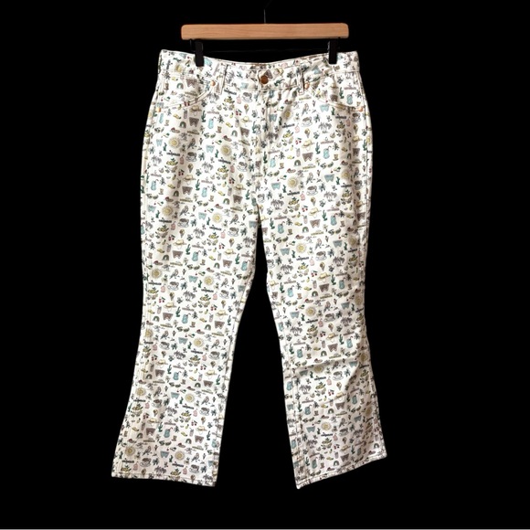 Wrangler High Rise Kick‎ Flare Rock 672 Spring Cowgirl Denim Jeans Women 32 NWT - Picture 3 of 11